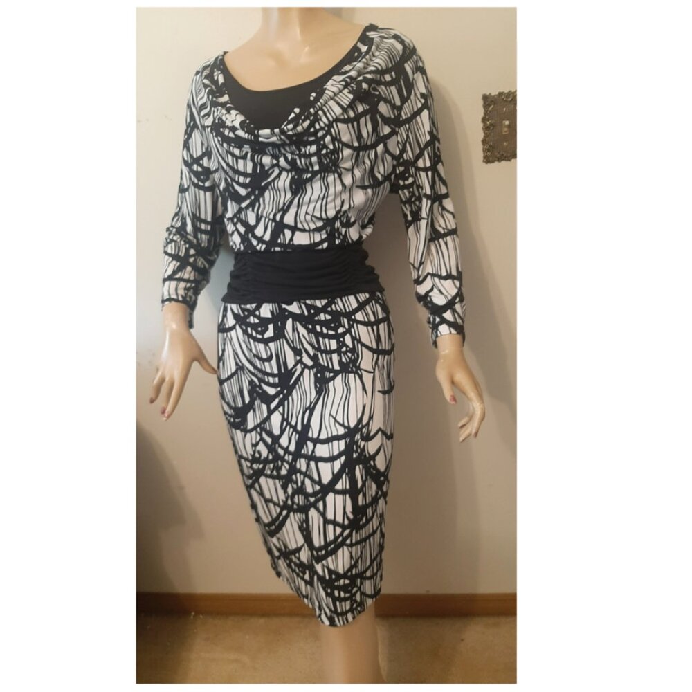 Travel by Tribal Black & White Dress Women's XL - Picture 1 of 3